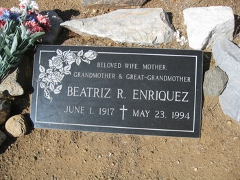 Enriquez, Beatriz Rivera gravesite