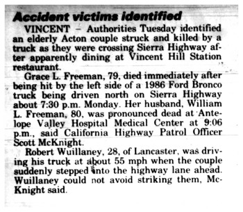 Freeman,   Grace Lenora person