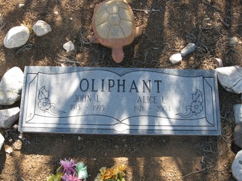 Oliphant,   John Lafrancis gravesite
