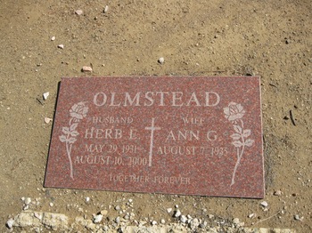 Olmstead, Herbert Eugene gravesite