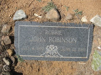 Robinson, John gravesite