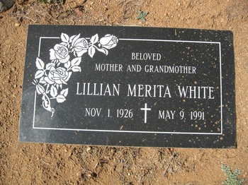 White, Lillian Merita gravesite