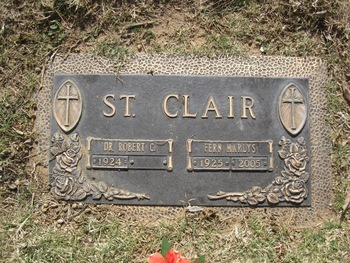 St. Clair,   Fern Marlys gravesite