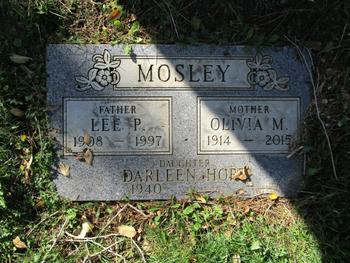 Mosley,   Lee P. gravesite
