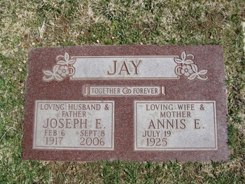 Jay,   Annis 'Earlene' gravesite