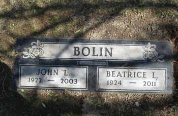 Bolin, Beatrice Louise gravesite