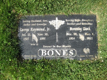 Bones,   Dorothy Mary gravesite