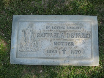 De Fazio, Raffaela gravesite