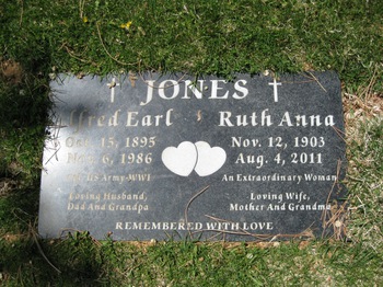 Jones,   Alfred Earl gravesite