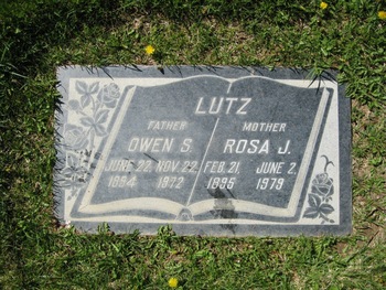 Lutz,   Owen Sylvester gravesite