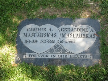 Maslauskas, Casimir Alexander ('Chuck') gravesite