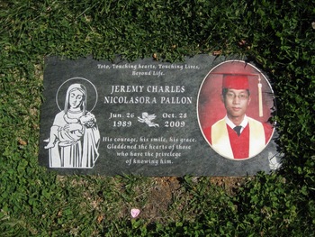 Pallon, Jeremy Charles gravesite
