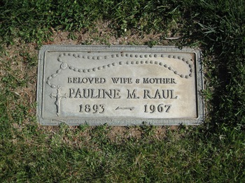 Raul, Pauline M. gravesite