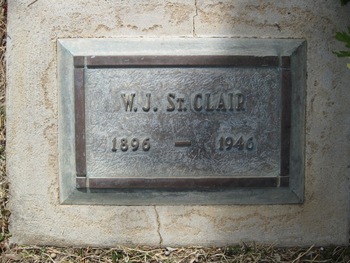 St. Clair,   Winfred James gravesite
