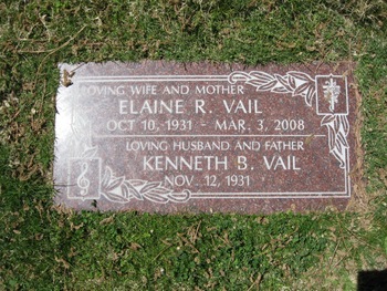 Vail, Elaine Ramona gravesite
