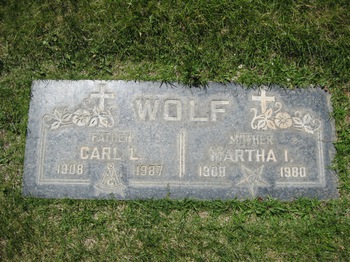Wolf, Martha Isabelle gravesite