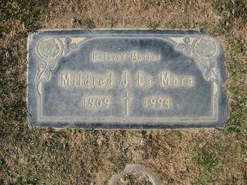 La Mora,   Mildred J. gravesite