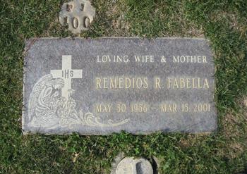 Fabella,   Remedios R. gravesite