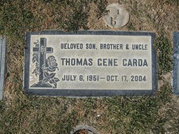 Carda,   Thomas Gene gravesite