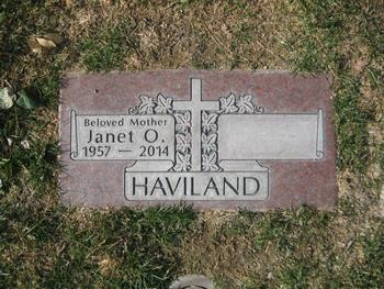Haviland,   Janet O. gravesite