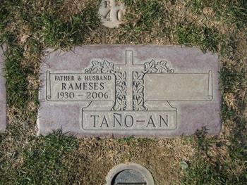TAÑO-AN,   RAMESES I. gravesite