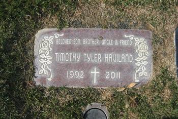 Haviland,   Timothy Tyler gravesite