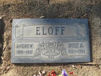 Eloff,   Andrew gravesite