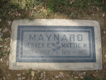 Maynard,   Mattie Myrtle gravesite