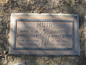 Muir,   James Arnold gravesite