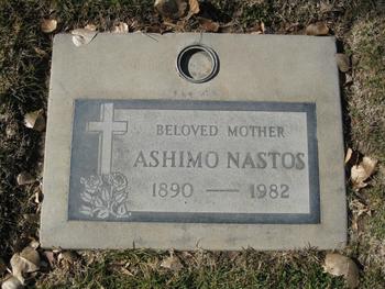 Nastos,   Ashimo gravesite