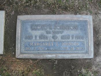 Johnson,   Lloyd Robert gravesite