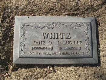 White,   Fane O. gravesite