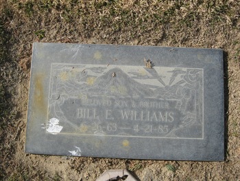 Williams,   William Eugene ('Bill') gravesite