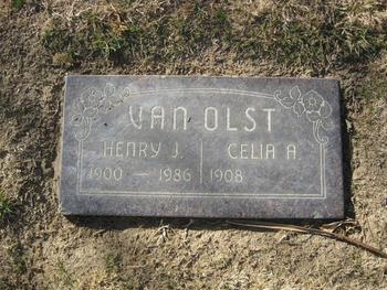 Van Olst,   Henry John gravesite