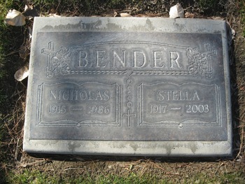 Bender,   Nicholas gravesite
