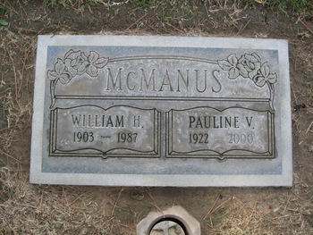 McManus, William Hartley gravesite