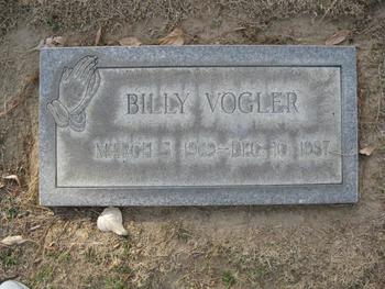 Vogler,   William Anthony ('Billy') gravesite