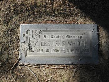 White,   Lee Lois gravesite