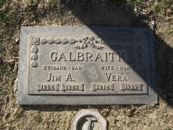 Galbraith,   Vera gravesite
