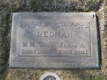 Redman, Jr. William Morris ('Buddy') gravesite