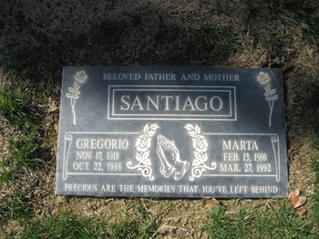 Santiago,   Marta gravesite