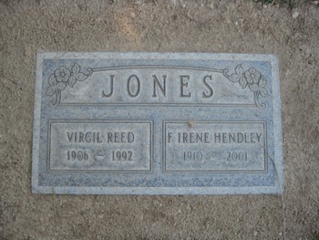 Jones,   Virgil Reed gravesite