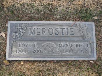 McRostie,   Marjorie Joan gravesite