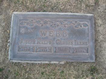 Webb,   Gladys Irene gravesite