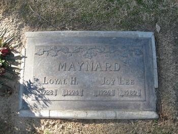 Maynard,   Loyal Henry gravesite