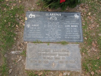 Llarena,   Alberto ('Albert') gravesite