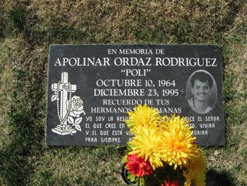 Ordaz,   Apolinar Rodriguez ('Poli') gravesite