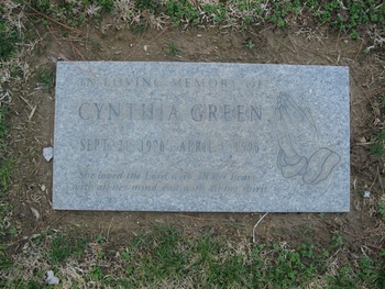 Green,   Cynthia gravesite