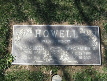 Howell,   Thomas Moses gravesite