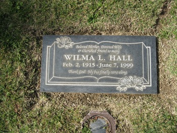 Hall,   Wilma L. gravesite